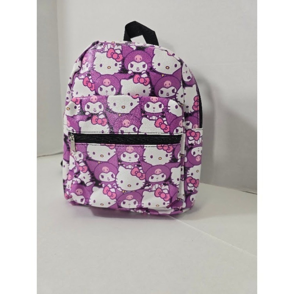 Sanrio Mini Backpack Kids‎ One Size Purple Excellent Hello Kitty Kuromi Glitter